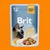 غذای گربه بریت مدل brit premium cat pouches with tuna fillets in gravy for adult cats